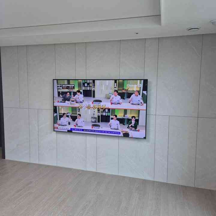 벽면 수평 무타공 벽걸이TV