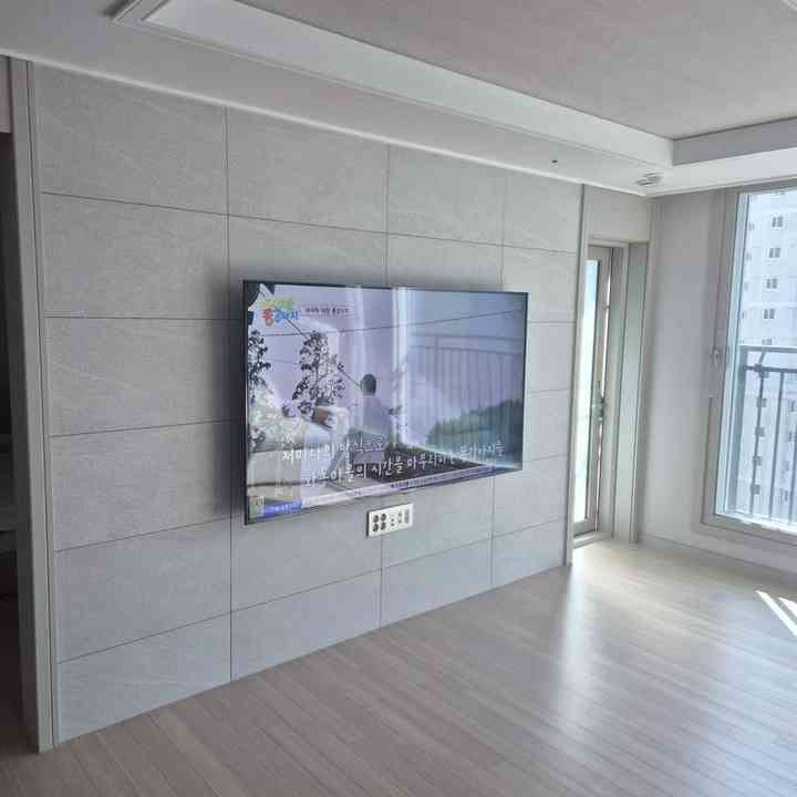 벽면 수평 벽걸이TV 설치