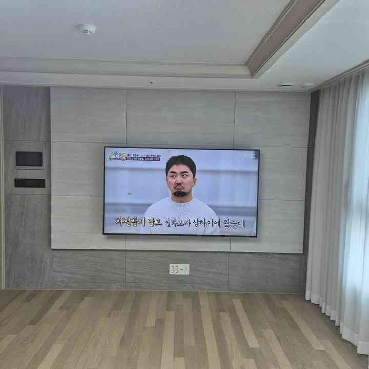 가벽·석고벽 무타공 벽걸이TV
