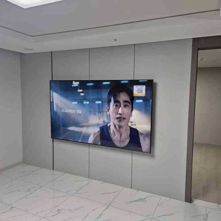 벽면 수평 무타공 벽걸이TV