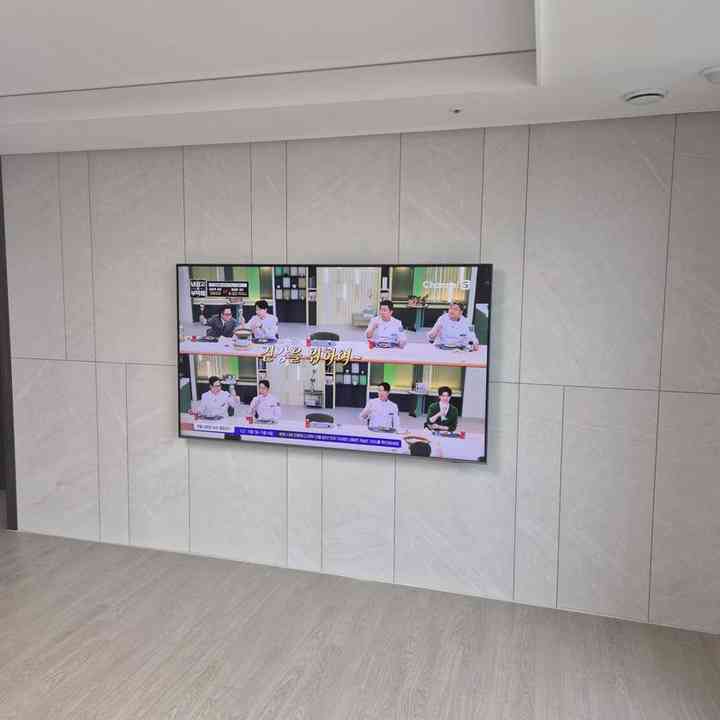 벽면 수평 벽걸이TV 설치