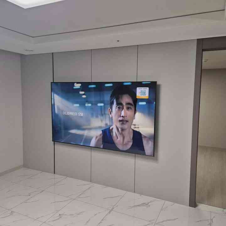 벽면 수평 벽걸이TV 설치