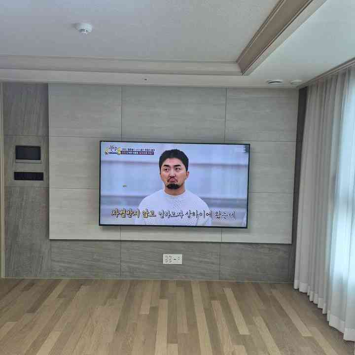 가벽·석고벽 무타공 벽걸이TV
